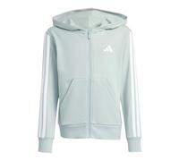 adidas Fille Essentials Full Zip Hoodie, Wonder Sage/White, 5-6 Years