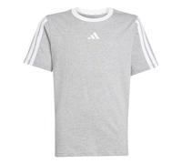 adidas Fille Essentials T-Shirt, Medium Grey Heather/White, 13-14 Years
