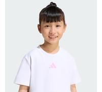 adidas Fille SEASONALS SWEAT RUFFLES SET, white/st tropic bloom, 6-7 Years