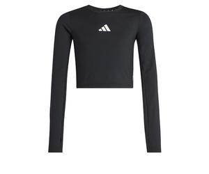 adidas Fille Techfit Longsleeve Tee, Black/White, 5-6 Years