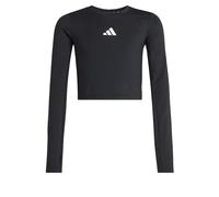 adidas Fille Techfit Longsleeve Tee, Black/White, 7-8 Years