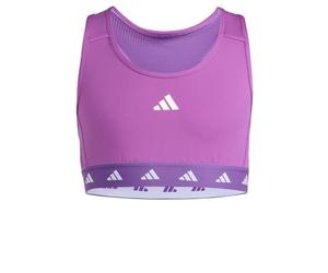 adidas Fille Techfit Power React Bra, Active Purple/White, 7-8 Years