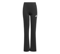 Train Essentials 3-Stripes Flared Leggings Black / White 9-10A