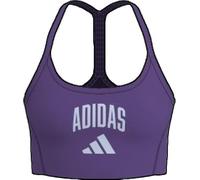 adidas Fille Train Essentials Collegiate Typography Everyday Bra, Active Purple/Crystal Sky, 11-12 Years