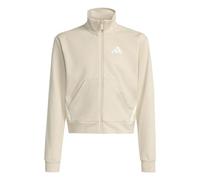 adidas Fille Train Essentials Game & Go Full Zip Crew, Crystal Linen/White, 5-6 Years