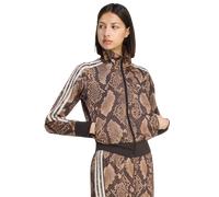 Adidas Originals Satin Snake Print Firebird Track Full Zip Sweatshirt Marrone S Donna