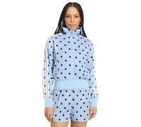ADIDAS ORIGINALS Giacca di felpa 'SATIN POLKA DOTS TT Track' blu pastello / rosso carminio / bianco Donna - Streetwear - Felpe - Felpe con cerniera ADIDAS ORIGINALS S