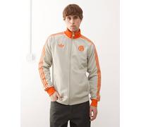 adidas Football - Bayern Munich - Giacca grigia e arancione con zip-Grigio M