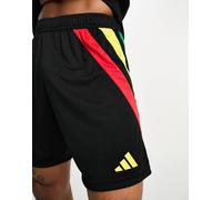 adidas Uomo Shorts (1/4) Fortore23 SHO, Black/Team Colleg Red/Team Yellow/Team Green, IK5736, S