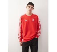 adidas Football - Liverpool - Top a maniche lunghe rosso e bianco 2XL
