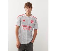 adidas Football - Olympique Lyonnais 25/26 - Terza maglia grigia e rossa-Grigio XL