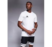 adidas Uomo SQUADRA25 Jersey Short Sleeve, White/White/Black, XS