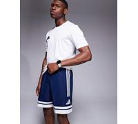 adidas Uomo SQUADRA25 Downtime Woven Short, Team Navy Blue 2/White, L