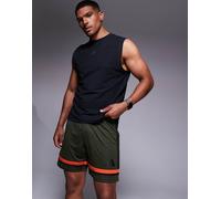 adidas Uomo SQUADRA25 Short, Night Cargo/Black/Semi Impact Orange, XS