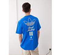 adidas Football - T-shirt blu del Real Madrid con logo S