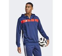 Felpa con cappuccio Tiro 25 Essentials Sweat Team Navy / Red S