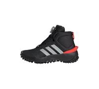 adidas Fortatrail Shoes Kids, Scarpe da Corsa, Core Black/Silver/Red, 36 2/3 EU