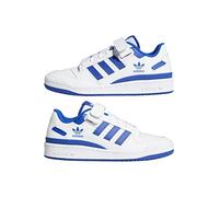 adidas Forum - Sneaker Basse da Uomo, Ftwr White Ftwr White Team Royal Blue, 44 EU