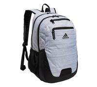 adidas Foundation Backpack for Laptop, Book with Sleeve, Large Durable Athletic Gym Bag Zaino Borsa, Bicolore Bianco/Nero, Taglia Unica Unisex-Adulto