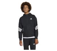 Adidas Giacca Future Icons 3-Stripes Full-Zip Hooded Junior Black/White 11-12 Anni Nero