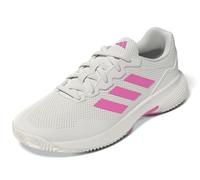 adidas Gamecourt 2.0 Tennis Shoes, Scarpe da Tennis Donna, Core White Lucid Pink Core Black, 42 EU