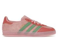Adidas Gazelle Indoor Sneaker Donna Suede, Pink Spark Preloved Verde, 9