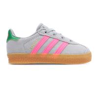 Scarpe Gazelle pratiche con lacci elasticizzati per bambini e bambine Halo Silver / Lucid Pink / Green 19