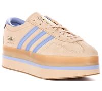 Adidas Gazelle Stack Platform Scarpe Sneakers Donna Con Lacci Blu Beige UK 5-6