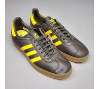 Adidas Gazzella Sneakers Uomo Taglie 12 Giallo/Oliva Urto Scarpe HQ9873 ( Nuovo