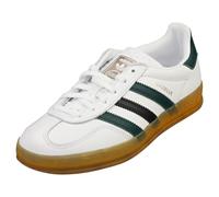 adidas Gazzella Uomo Scarpa/Calzature Bianco/Oro Metallizzato, Bianco Nuvola/Verde Collegiato/Nero, 9 US