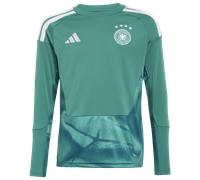 Adidas Germany 26/27 Replica Goalkeeper Home Junior Long Sleeve T-shirt Verde 13-14 Years Bambini