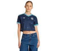 Adidas Germany 26/27 Cropped Away Woman Short Sleeve T-shirt Blu M Donna
