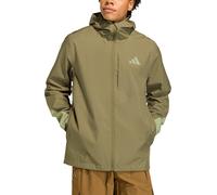 Adidas - Giacca da escursionismo impermeabile e antivento - MT 2.5L Rain Jacket Stroli Verten per Uomo - Taglia M - Verde