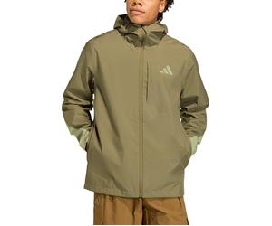 Adidas - Giacca da escursionismo impermeabile e antivento - MT 2.5L Rain Jacket Stroli Verten per Uomo - Taglia L - Verde