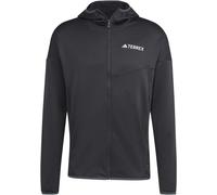 Adidas - Giacca in pile calda e traspirante - Xperior Light Fleece Hooded Jacket Black per Uomo - Taglia L - Nero Nero L