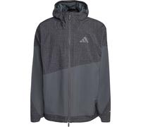 Adidas - Giacca impermeabile e antivento da escursionismo - XPL 2L Rain Jacket Black Carbon per Uomo in Poliestere Riciclato - Taglia L - Grigio