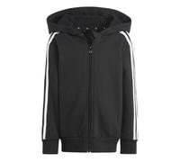 adidas Giacca Sportiva Essentials 3-Stripes Zip Hooded Jacket in Nero 5 / 6 anni