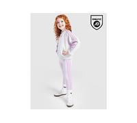 adidas Girls' Colour Block Linear Completo Crew Bambino, Viola 5-6Y
