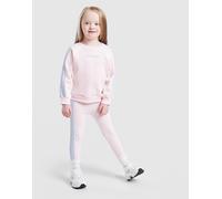 adidas Girls' Colour Block Linear Crew Tracksuit Infant, rosa 3-6M