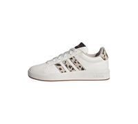 adidas Girls Grand Court Trainers White/Animal 4 UK Child