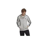 adidas GK9034 Felpa con Cappuccio e Cerniera, Brgrin/Nero, S-XL