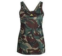 Adidas GL3773 W Camo TK Canottiera Donna Green Oxide/Acid Yellow M