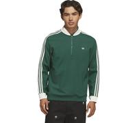 adidas Golf Originals Maglione 3 Stripe 1/4 Zip, verde scuro/bianco