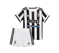 Adidas GR0603 Juve H Baby Tuta da Ginnastica Bimbo 0-24 Top:White/Black Bottom:White 912M