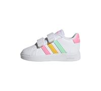 adidas Grand Court 2.0 Cf I, Sneaker Bambini e Ragazzi, Ftwr White Pulse Mint Beam Pink, 21 EU