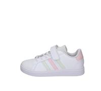 Scarpe adidas Grand Court 2.0 con velcro bianco puro rosa verde per bambini - 29
