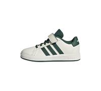 adidas Grand Court 2.0 Shoes Kids, Scarpe da Tennis Unisex - Bambini e Ragazzi, Bianco Sporco Collegiate Verde Nucleo Nero, 33 EU