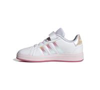 adidas Grand Court 2.0 Shoes Kids, Scarpe da Tennis Unisex - Bambini e Ragazzi, Ftwr Bianco Iridescente Rosa Fusion, 34 EU