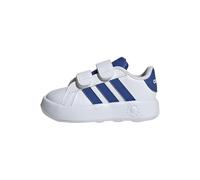 adidas Grand Court 2.0 Shoes Kids, Scarpe da Tennis Unisex - Bimbi 0-24, Ftwr White Team Royal Blue Core Nero, 22 EU