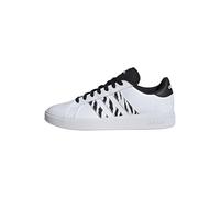 adidas Grand Court Base Shoes, Scarpe Donna, Ftwr White/Ftwr White/Core Black, 36 2/3 EU
